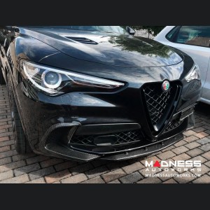  Alfa Romeo Stelvio Front Splitter - Carbon Fiber - Quadrifoglio